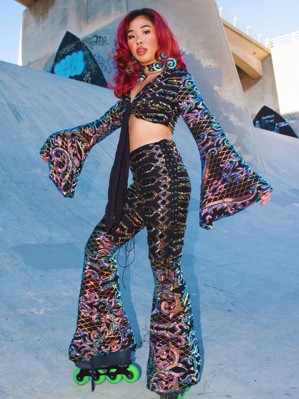 Disco Lemonade Queen Of Wands Disco Bell Bottom BOTTOMS 3 Disco Lemonade Queen Of Wands Disco Bell Bottom BOTTOMS