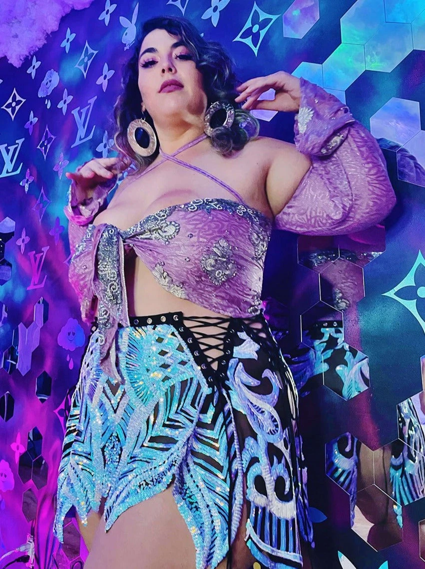 Disco Lemonade Curvy Fairy Disco Skirt - Black Detailing - More Colorz! 3 Disco Lemonade Curvy Fairy Disco Skirt - Black Detailing - More Colorz!