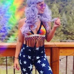 Disco Lemonade Custom Tie Dye Disco Top ✧