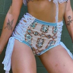 Disco Lemonade Lux X Disco: Angel Dust Shorts