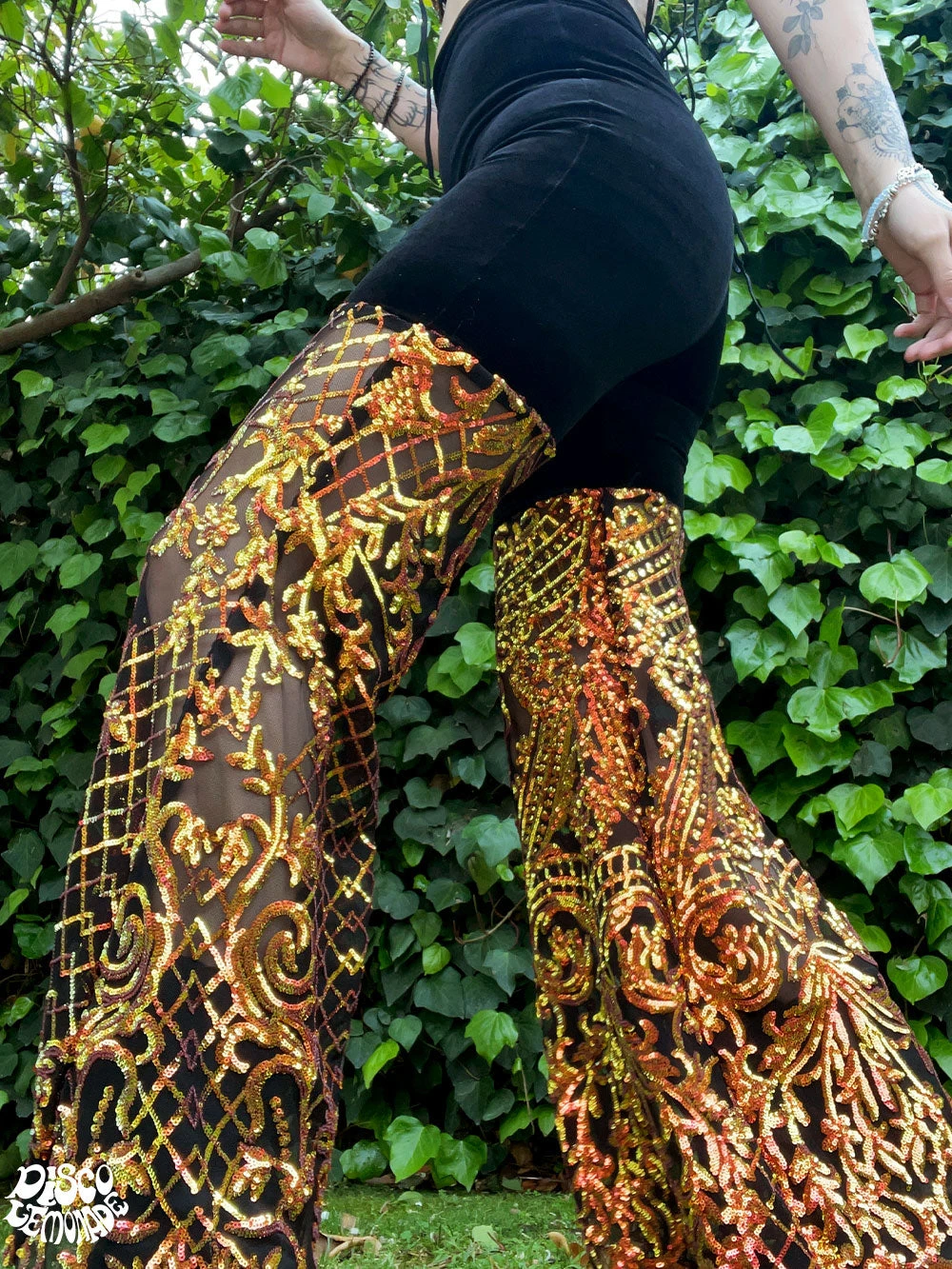 Disco Lemonade ONE OF A KIND Lux X Disco: Aries SZN Bell Bottoms | Size M 3 Disco Lemonade ONE OF A KIND Lux X Disco: Aries SZN Bell Bottoms | Size M