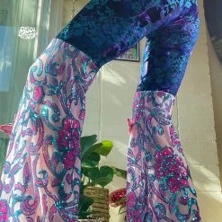 Disco Lemonade ONE OF A KIND Lux X Disco: Aquarius Bell Bottoms | Size Small 7 Disco Lemonade ONE OF A KIND Lux X Disco: Aquarius Bell Bottoms | Size Small