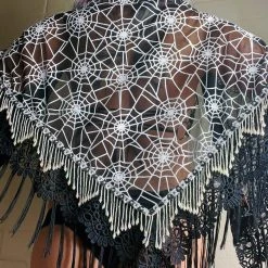 Disco Lemonade Black Spider Shawl II