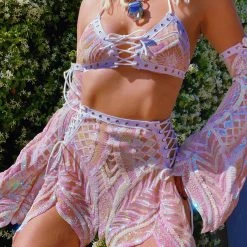 Disco Lemonade Fairy Disco Skirt - White Detailing - More Colorz! JUST IN