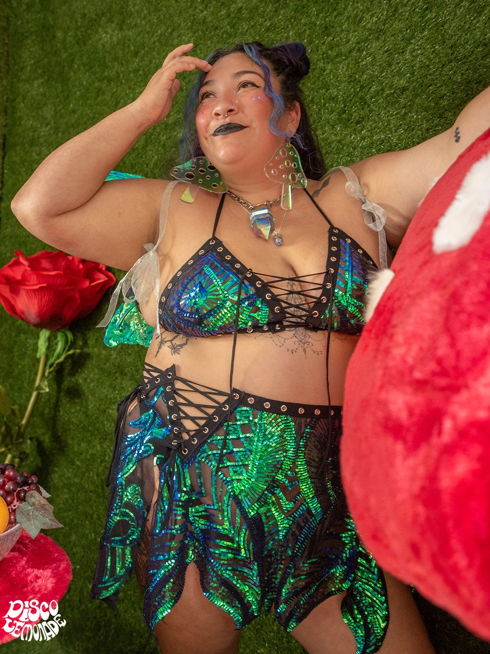 Disco Lemonade Curvy Lace Up Disco Top - Black Detailing - More Colorz! JUST IN 4 Disco Lemonade Curvy Lace Up Disco Top - Black Detailing - More Colorz! JUST IN