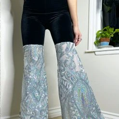 Disco Lemonade Lux X Disco: Human Disco Ball Bell Bottoms | Size XS