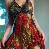 Disco Lemonade DISCO DRESSES Fire Queen - Size Large 1 Disco Lemonade DISCO DRESSES Fire Queen - Size Large