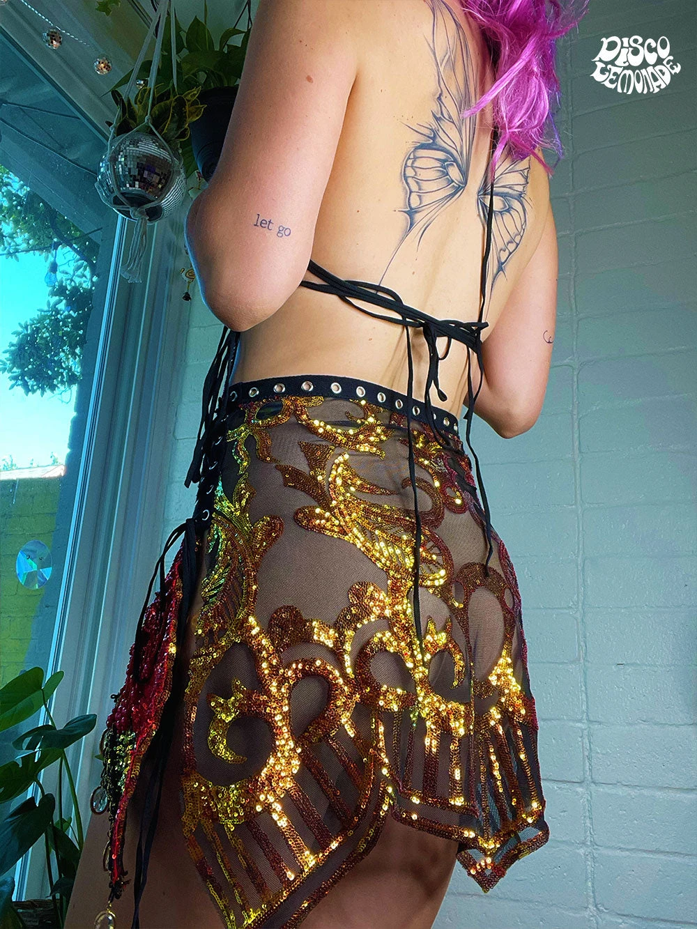 Disco Lemonade DISCO DRESSES Fire Queen - Size Large 5 Disco Lemonade DISCO DRESSES Fire Queen - Size Large