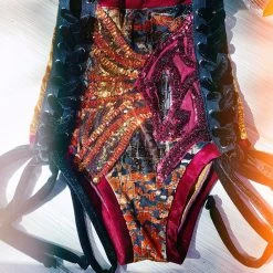 Disco Lemonade Lux X Disco: Lava Shorts - Size XS