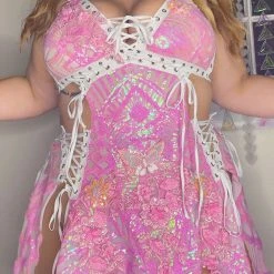 Disco Lemonade Lux X Disco: Only Fae Disco Dress - Size XXL