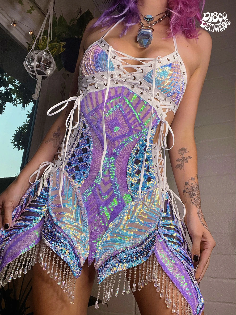 Disco Lemonade DISCO DRESSES Prismatic Angel 3 Disco Lemonade DISCO DRESSES Prismatic Angel