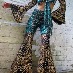 Disco Lemonade Queen Of Dragons Disco Bell Bottom BOTTOMS