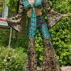 Disco Lemonade Queen Of Dragons Disco Bell Bottom BOTTOMS