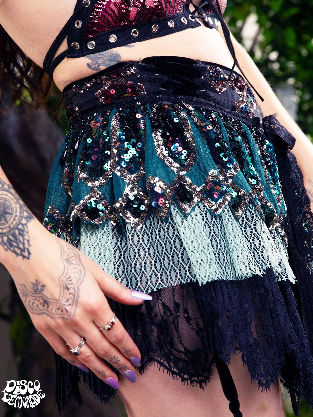 Disco Lemonade Lux X Disco: Rouge Kisses Set - Size Small/Medium ONE OF A KIND 5 Disco Lemonade Lux X Disco: Rouge Kisses Set - Size Small/Medium ONE OF A KIND