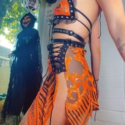 Disco Lemonade Spooky Dub Lace Up Top 8 Disco Lemonade Spooky Dub Lace Up Top