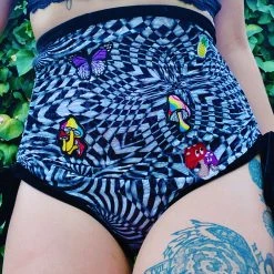 Disco Lemonade BOTTOMS Lux X Disco: Shroomba Scrunch Shorts - Size Medium