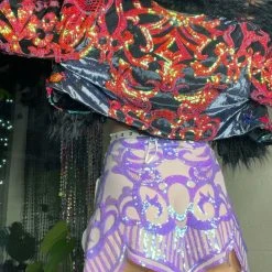 Disco Lemonade OUTERWEAR Lux X Disco: Tropical And Mysterious Cropped Coat - Size Medium